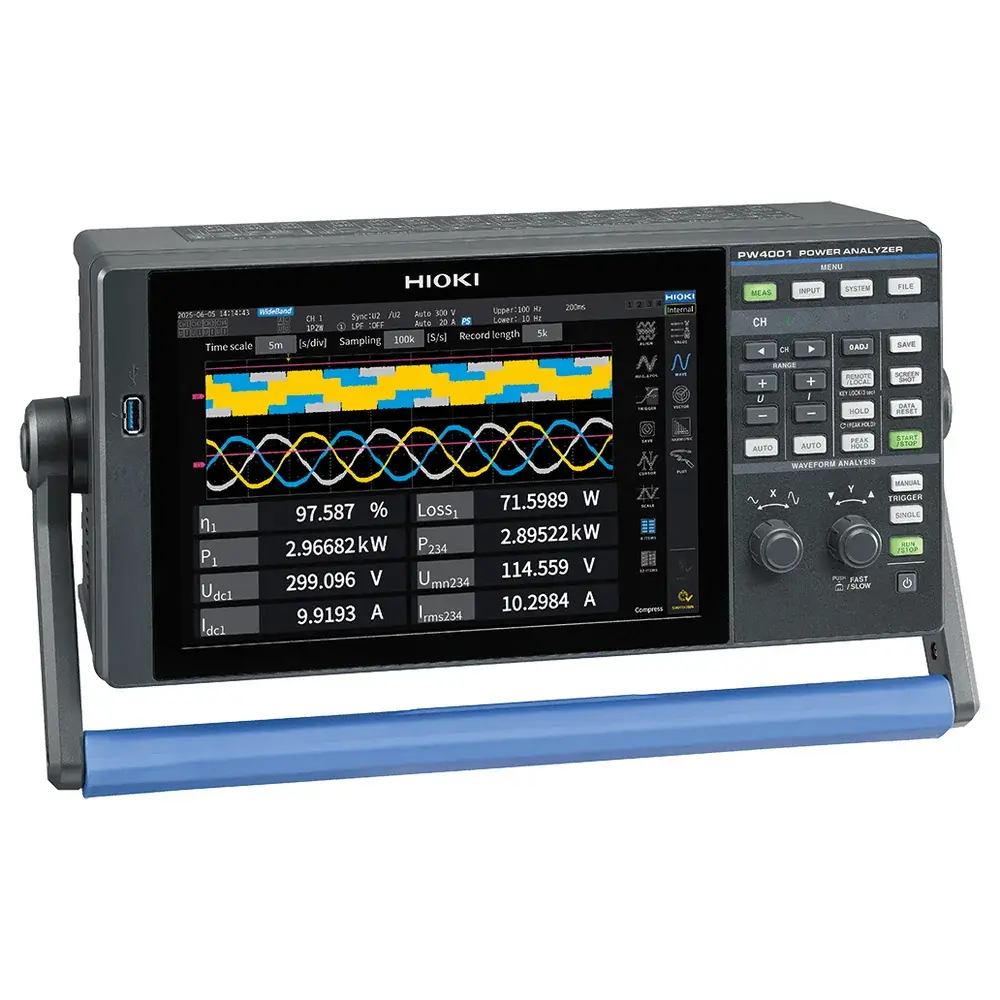 Hioki PW4001-02 Güç Analizörü 4 Kanal, 1.500 V, 600 kHz, D/A Çıkışlı