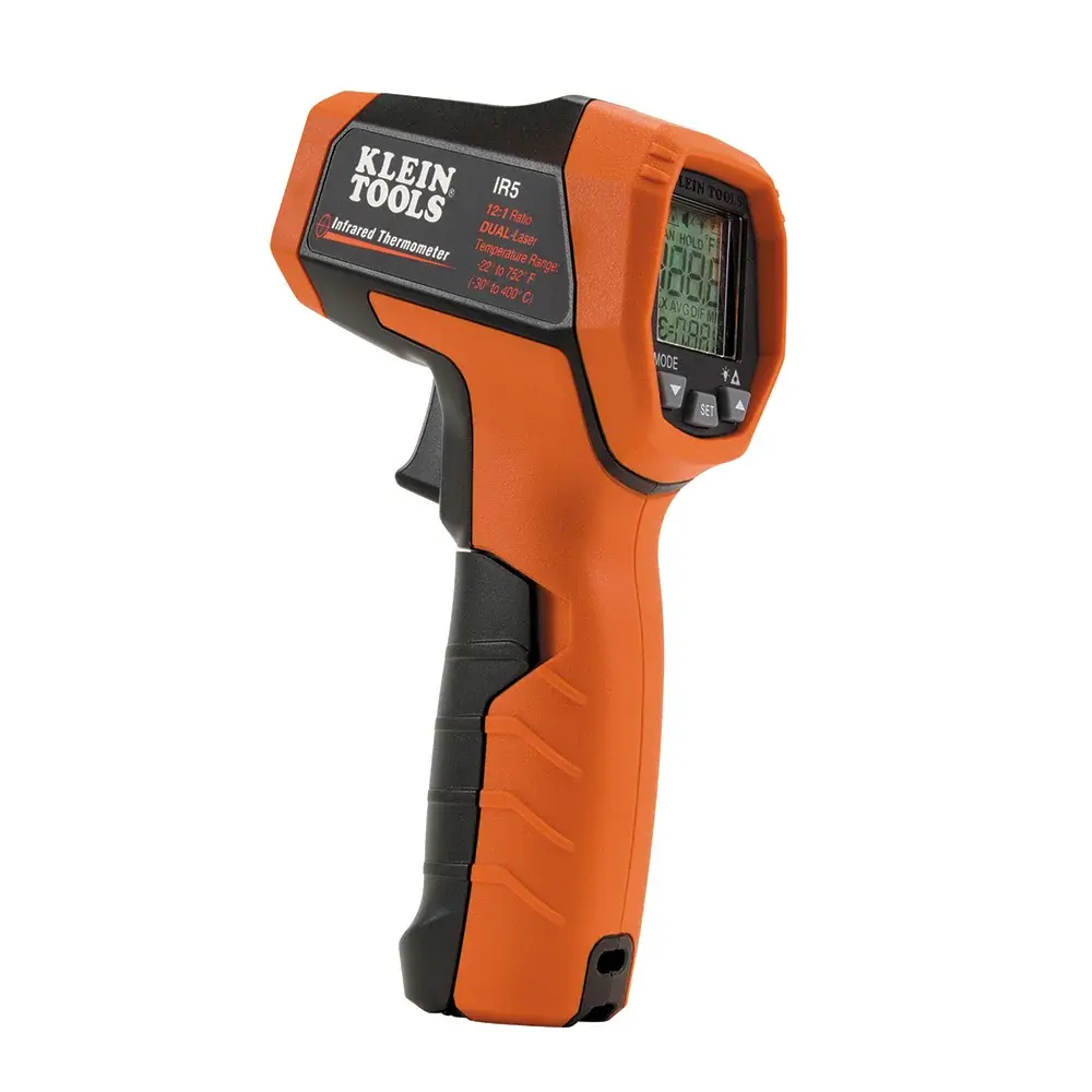 Klein Tools IR5 Çift Lazerli Kızılötesi Termometre, 12:1, -30 ila 400 °C